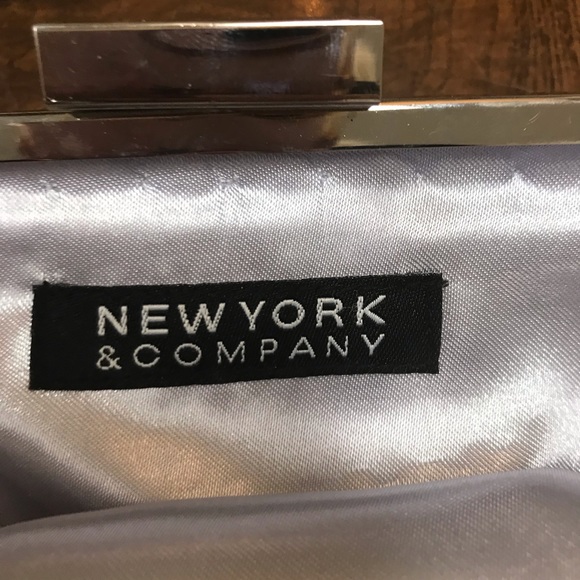 Silver Clutch; (New York & Co.) Great condition! - Picture 5 of 5